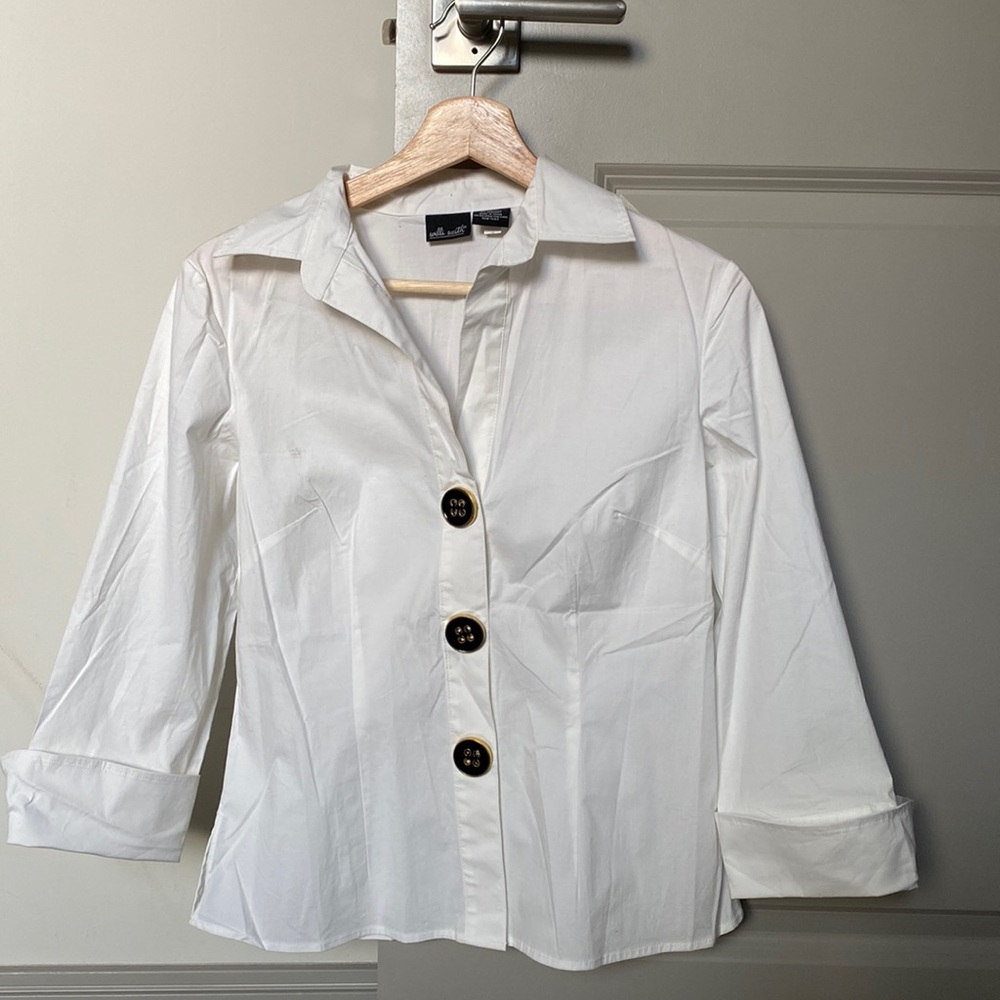 willi smith white blouse